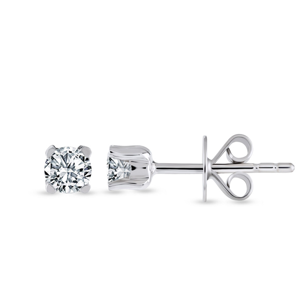 0,10ct Diamond Solitaire Earrings
